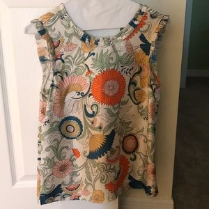 J. Crew silk floral top